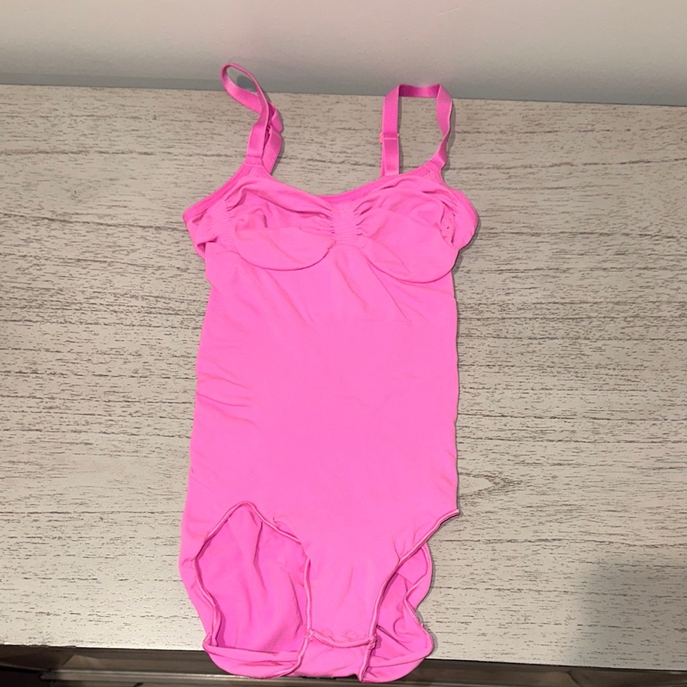 Skims Valentine’s Collection Hot Pink Bodysuit